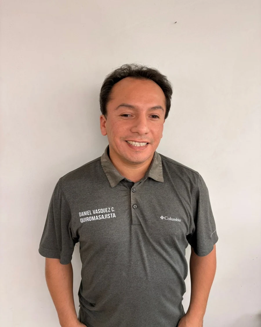 Daniel Vásquez Calderón, masoterapeuta